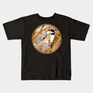 Black-Capped Chickadee Photograph Kids T-Shirt